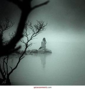 Deep Thinking… Alone-girl-lonely-ocean-rocks-favim-com-324928
