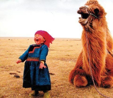 Laughter Lightens The World… Beautiful-sweet-camel-childhood-desert-favim-com-783835